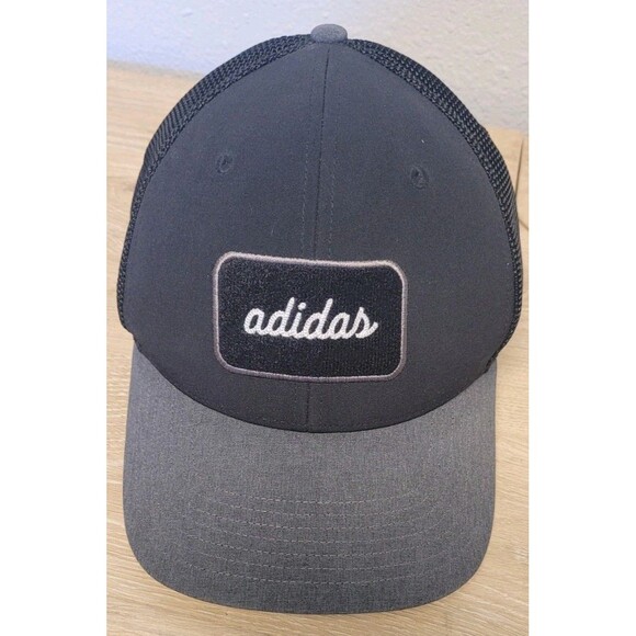 Adidas 2 In 1 Golf Hat With Removable Patch Gray Black Snapback Cap - Picture 1 of 5